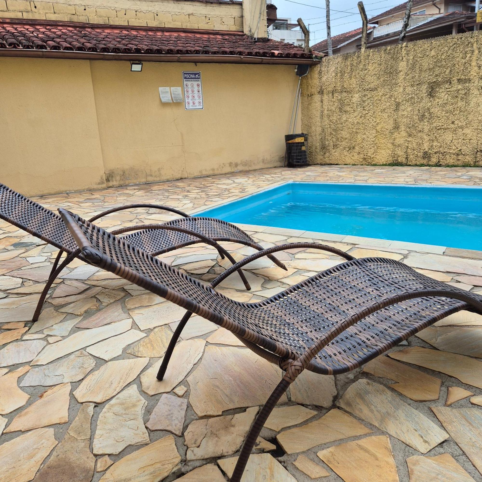 Casa 7 Em Ubatuba No Centro Condominio Com Piscina E Churrasqueira Exterior photo